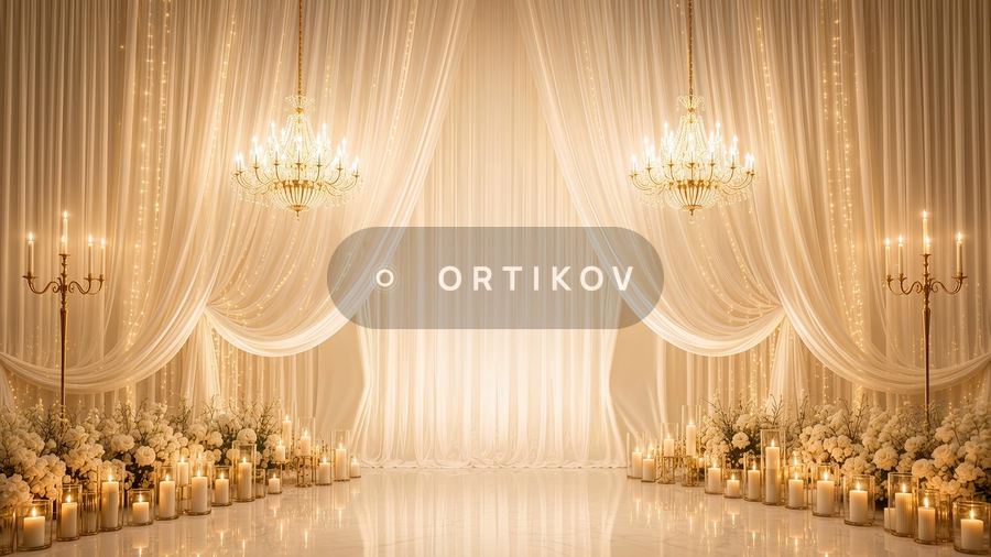 Драпировка и свечи