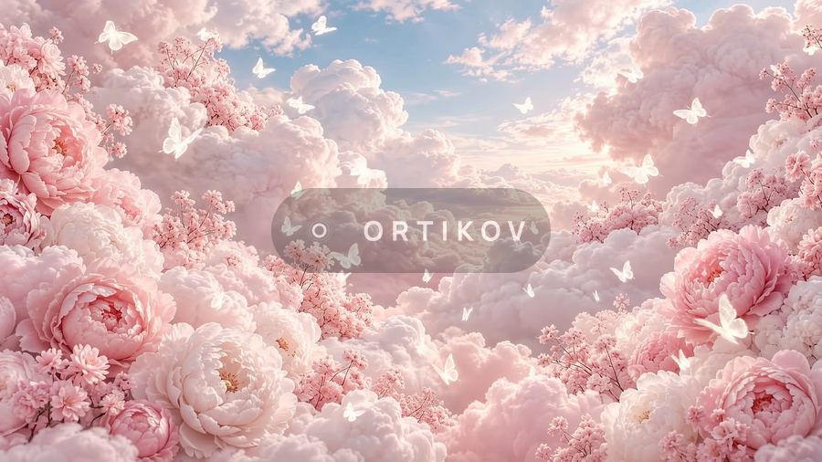 Пионы в облаках