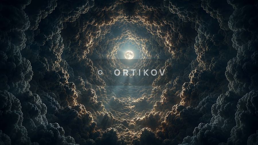 Луна в облаках